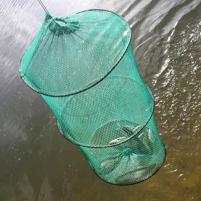 Folding Round Nylon Mesh Metal - огляд і ціна Fishing Rod Casting