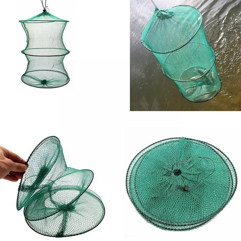 Folding Round Nylon Mesh Metal - огляд і ціна Fishing Rod Casting